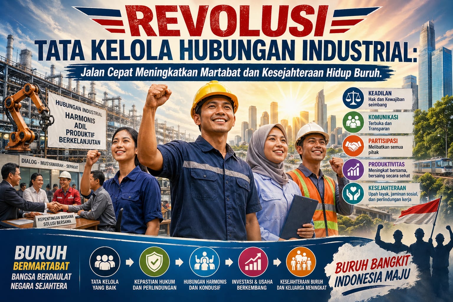 Ilustrasi Revolusi Tata Kelola Hubungan Industrial