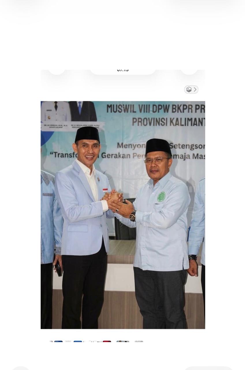 H. Irsan, S.Ag., MH terpilih secara aklamasi sebagai Ketua Umum Badan Komunikasi Pemuda Remaja Masjid Indonesia (BKPRMI) Provinsi Kalimantan Barat. Foto: Istimewa