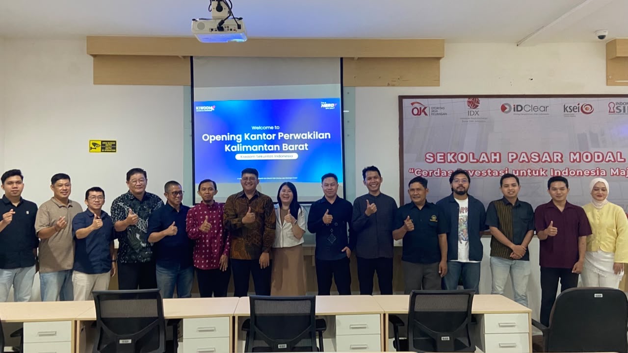 PT Kiwoomm Sekuritas Indonesia resmi membuka kantor perwakilan di Kalimantan Barat sebagai upaya memperluas akses masyarakat terhadap pasar modal. Foto: Istimewa
